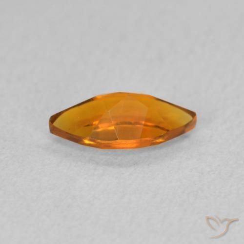 Citrino Arancio Medio naturale da 0.50 ct, Taglio marquise, VVS