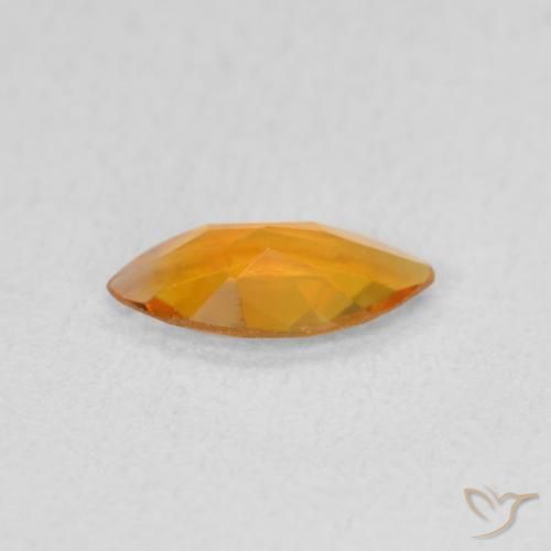 Citrino Arancio intenso-OroG naturale da 0.40 ct, Taglio marquise, VVS