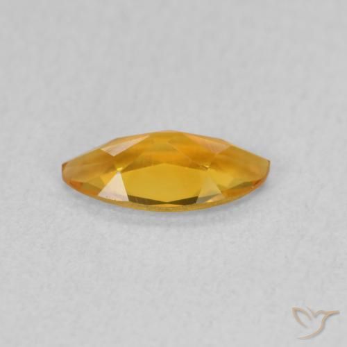 Citrino Arancio Scuro-Oro naturale da 0.43 ct, Taglio marquise, VVS