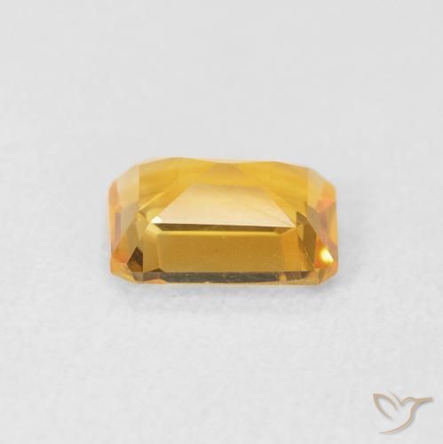Citrino Oro brillante naturale da 1.18 ct, Ottagonale / Taglio smeraldo, VVS