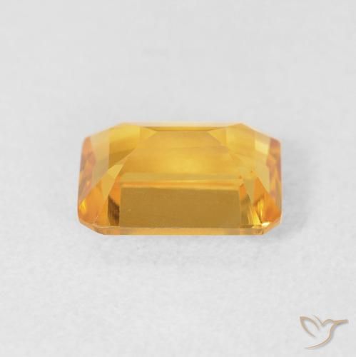 Citrino Medium Light Orange-Gold naturale da 1.49 ct, Ottagonale / Taglio smeraldo, VVS