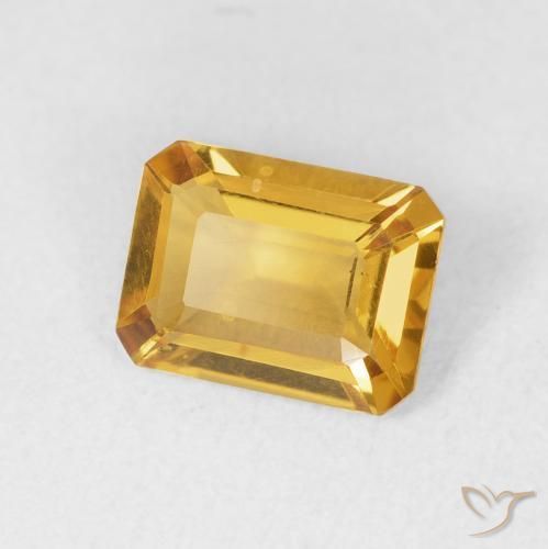 Citrino Arancio-Oro naturale da 1.37 ct, Ottagonale / Taglio smeraldo, VVS-VS