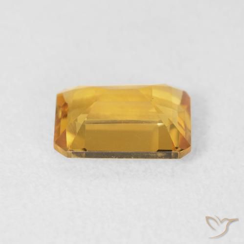 Citrino Arancio-Oro naturale da 1.37 ct, Ottagonale / Taglio smeraldo, VVS-VS