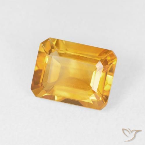 Citrino Arancio-Oro naturale da 1.49 ct, Ottagonale / Taglio smeraldo, VVS-VS