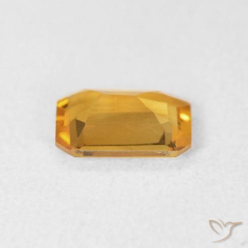 Citrino Arancio Dorato Profondo naturale da 1.05 ct, Ottagonale / Taglio smeraldo, VVS-VS