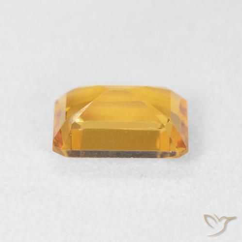 Citrino Medium Light Orange-Gold naturale da 1.40 ct, Ottagonale / Taglio smeraldo, VVS