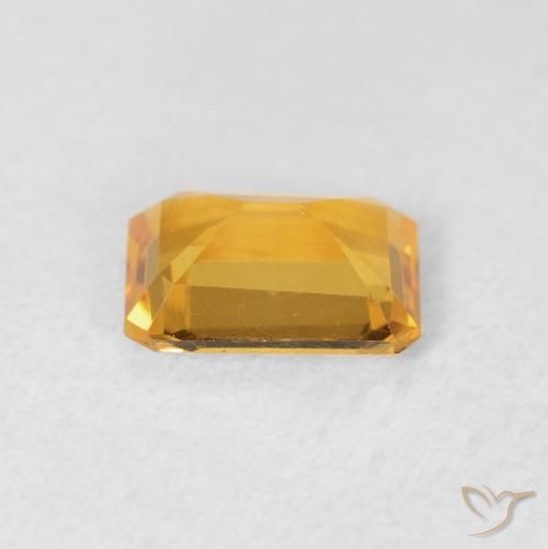 Citrino Medium Light Orange-Gold naturale da 1.15 ct, Ottagonale / Taglio smeraldo, VVS