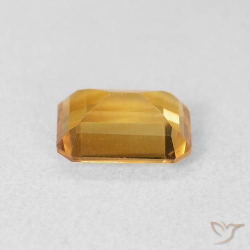 Citrino Oro medio naturale da 1.25 ct, Ottagonale / Taglio smeraldo, VVS