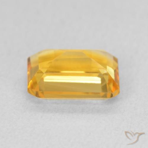 Citrino Medium Light Orange-Gold naturale da 1.54 ct, Ottagonale / Taglio smeraldo, VVS