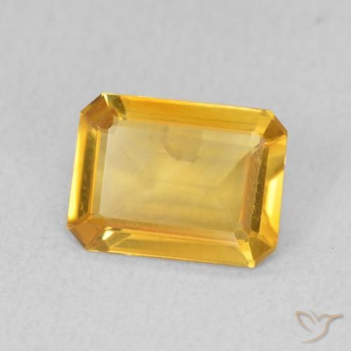 Citrino Dorato medio naturale da 1.09 ct, Ottagonale / Taglio smeraldo, VVS