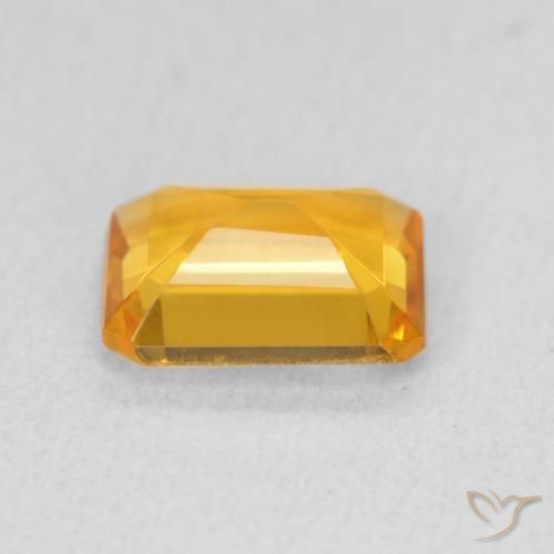 Citrino Medium Light Orange-Gold naturale da 1.21 ct, Ottagonale / Taglio smeraldo, VVS
