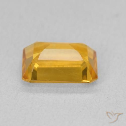 Citrino Arancio Dorato Profondo naturale da 1.41 ct, Ottagonale / Taglio smeraldo, VVS