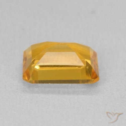 Citrino Arancione-Oro medio naturale da 1.42 ct, Ottagonale / Taglio smeraldo, VVS