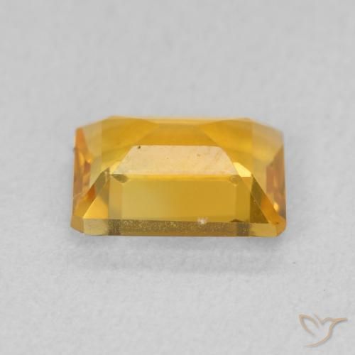 Citrino Dorato medio naturale da 1.35 ct, Ottagonale / Taglio smeraldo, VVS