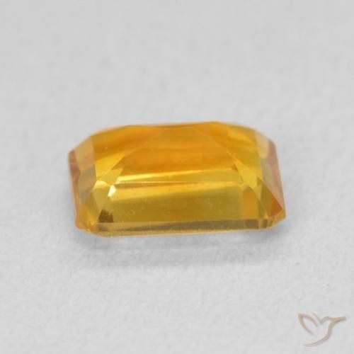 Citrino Arancio intenso-OroG naturale da 1.34 ct, Ottagonale / Taglio smeraldo, VVS