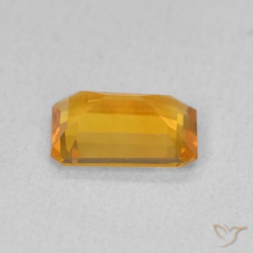 Citrino Arancio intenso-OroG naturale da 0.93 ct, Ottagonale / Taglio smeraldo, VVS