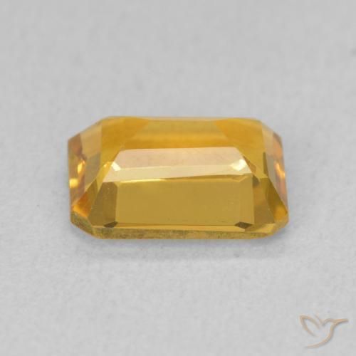 Citrino Arancio Dorato Profondo naturale da 1.35 ct, Ottagonale / Taglio smeraldo, VVS-VS