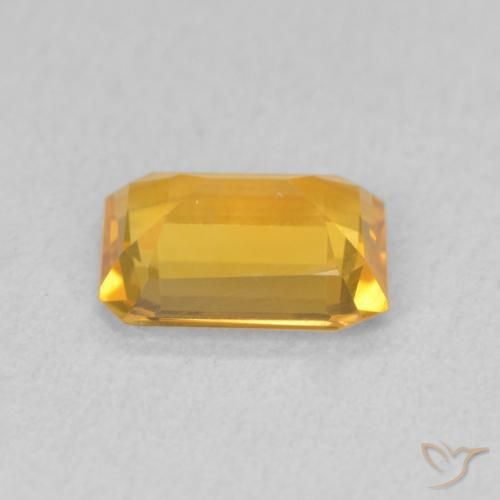 Citrino Arancio dorato naturale da 1.03 ct, Ottagonale / Taglio smeraldo, VVS-VS
