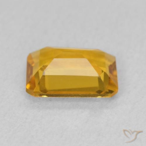 Citrino Dorato scuro naturale da 1.29 ct, Ottagonale / Taglio smeraldo, VVS-VS