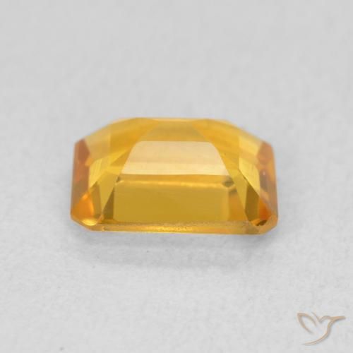Citrino Dorato medio naturale da 1.29 ct, Ottagonale / Taglio smeraldo, VVS-VS