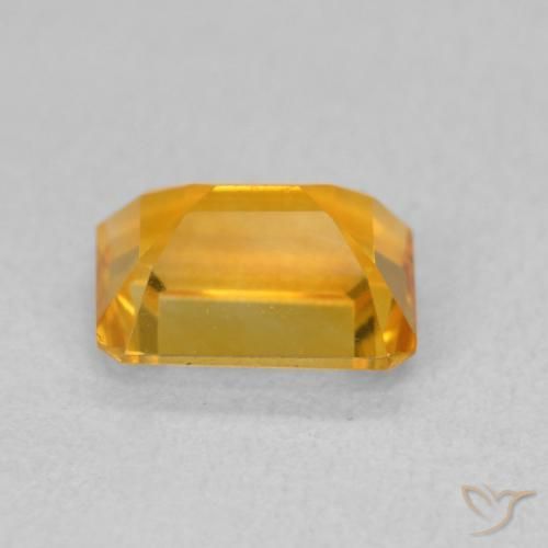 Citrino Arancio intenso-OroG naturale da 1.42 ct, Ottagonale / Taglio smeraldo, VVS