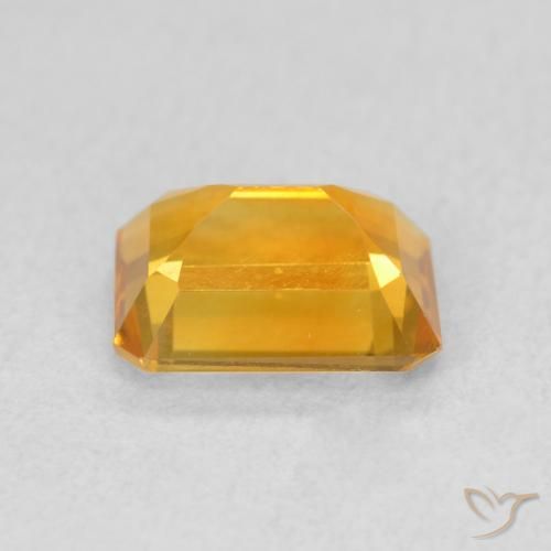 Citrino Medium Light Orange-Gold naturale da 1.34 ct, Ottagonale / Taglio smeraldo, VVS-VS