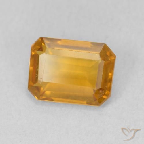 Citrino Arancio Scuro-Oro naturale da 1.21 ct, Ottagonale / Taglio smeraldo, VVS-VS