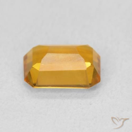 Citrino Arancio Scuro-Oro naturale da 1.21 ct, Ottagonale / Taglio smeraldo, VVS-VS