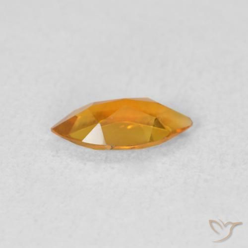 Citrino Albicocca Arancia naturale da 0.40 ct, Taglio marquise, VVS-VS