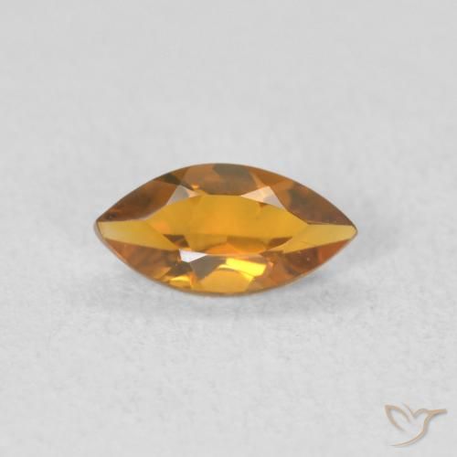 Citrino Medium Light-Golden naturale da 0.49 ct, Taglio marquise, VVS-VS