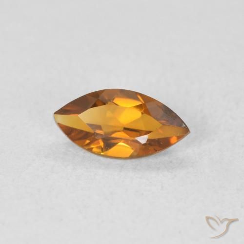 Citrino Medium Light-Golden naturale da 0.49 ct, Taglio marquise, VVS-VS