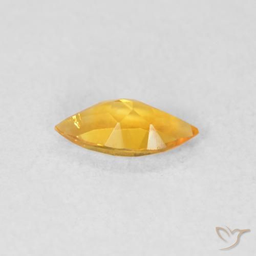 Citrino Dorato medio naturale da 0.44 ct, Taglio marquise, VVS-VS