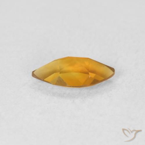 Citrino Arancio-Oro naturale da 0.47 ct, Taglio marquise, VVS-VS