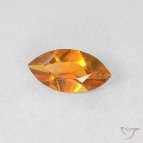 Citrino Oro naturale da 0.49 ct, Taglio marquise, VVS-VS