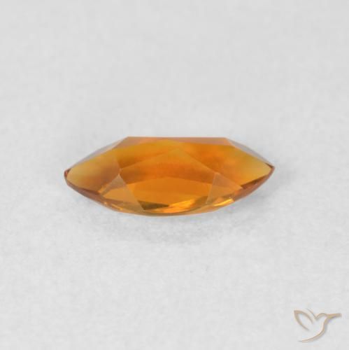 Citrino Arancione scuro naturale da 0.50 ct, Taglio marquise, VVS-VS