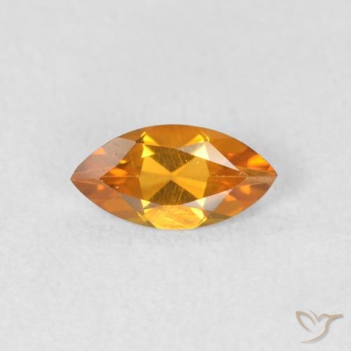 0.48ct Naturale Oro Citrino, Taglio marquise, VVS-VS