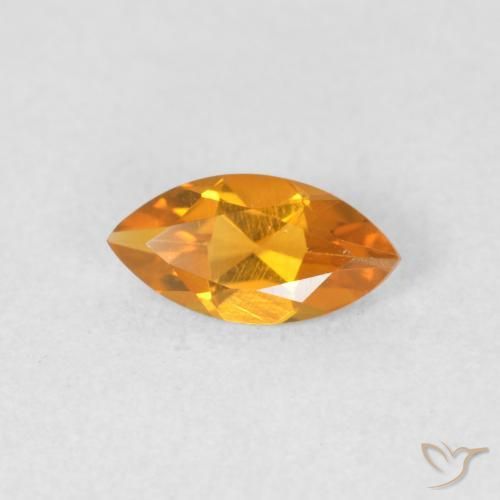 Citrino Oro naturale da 0.48 ct, Taglio marquise, VVS-VS