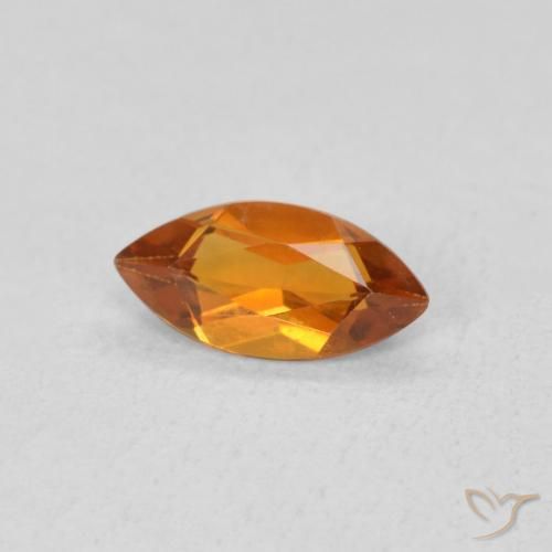 Citrino Albicocca Arancia naturale da 0.51 ct, Taglio marquise, VS