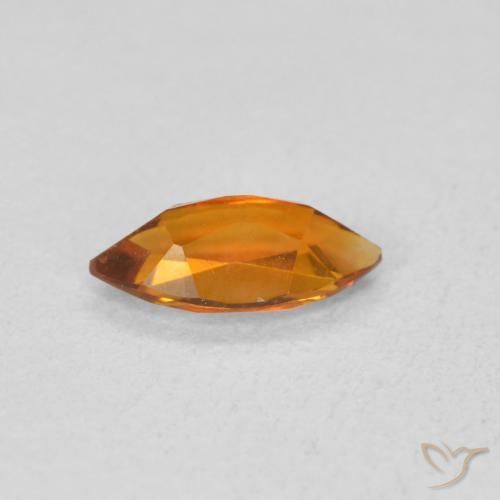 Citrino Albicocca Arancia naturale da 0.51 ct, Taglio marquise, VS