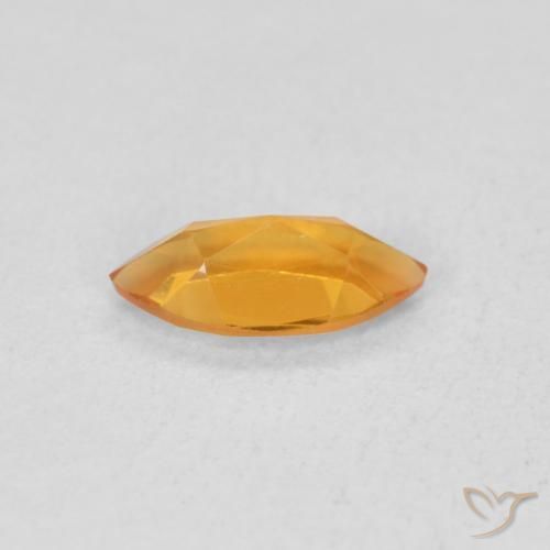 Citrino Arancio Intenso naturale da 0.48 ct, Taglio marquise, VS