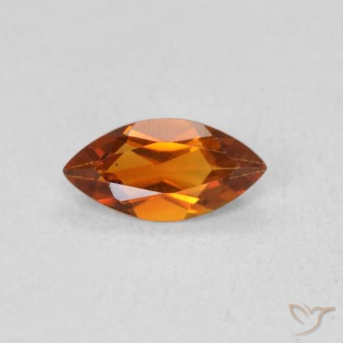 Citrino Arancia Terrosa naturale da 0.52 ct, Taglio marquise, VS