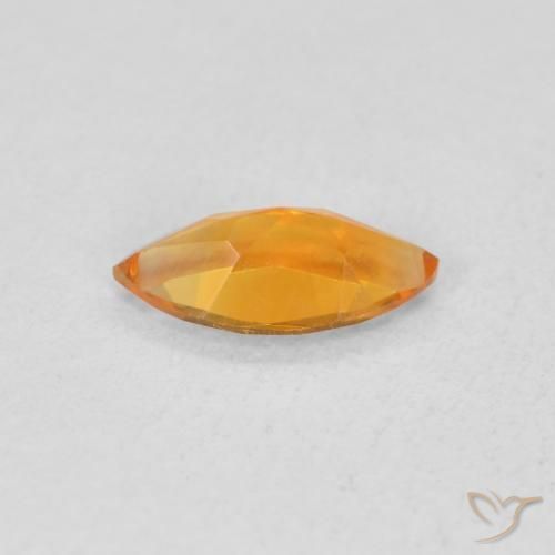 Citrino Albicocca Arancia naturale da 0.46 ct, Taglio marquise, VS
