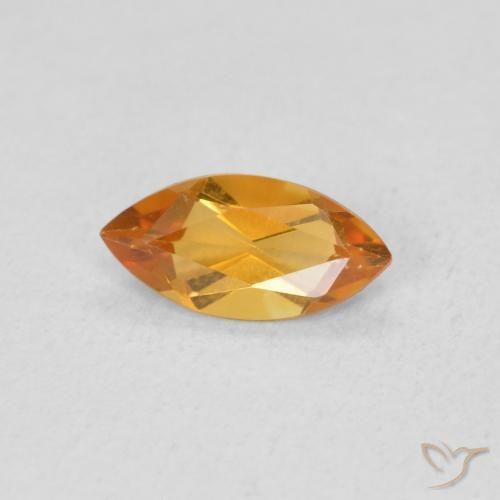 Citrino Arancio Medio naturale da 0.46 ct, Taglio marquise, VS