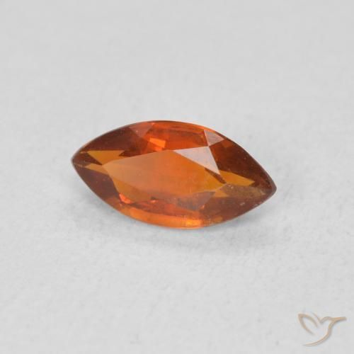 Citrino Arancia Fuoco naturale da 0.52 ct, Taglio marquise, VVS-VS