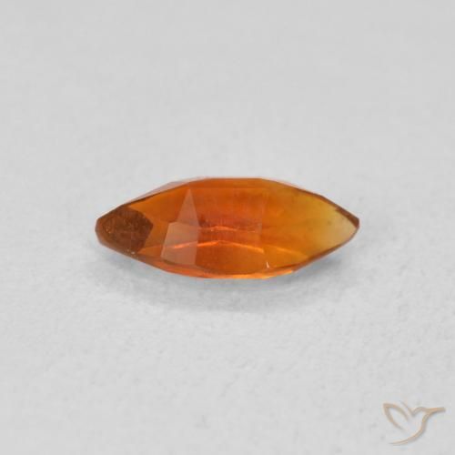 Citrino Arancia Fuoco naturale da 0.52 ct, Taglio marquise, VVS-VS