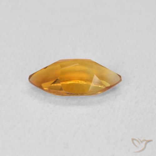 Citrino Arancio Medio naturale da 0.56 ct, Taglio marquise, VVS-VS