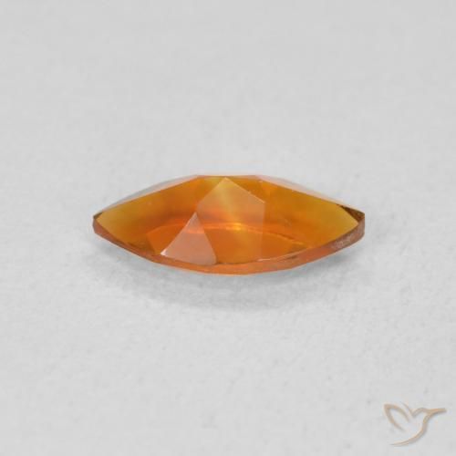 Citrino Marrone arancio naturale da 0.49 ct, Taglio marquise, VVS-VS