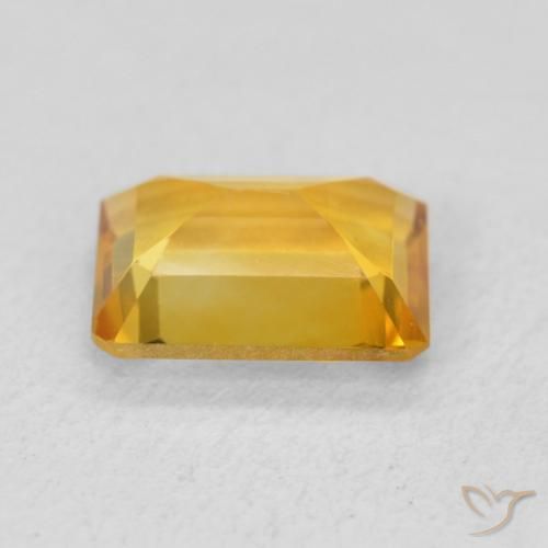 Citrino Arancio Scuro-Oro naturale da 1.41 ct, Ottagonale / Taglio smeraldo, VVS