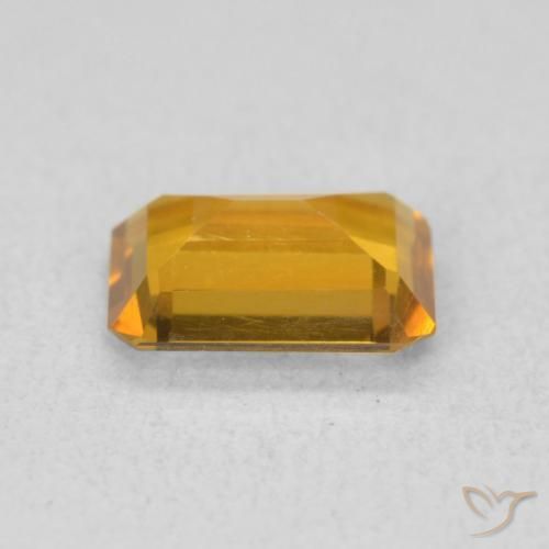 Citrino Dorato scuro naturale da 1.06 ct, Ottagonale / Taglio smeraldo, VVS