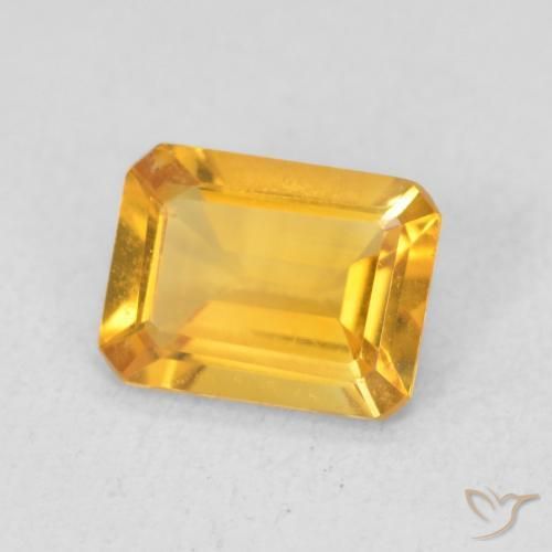 Citrino Dorato medio naturale da 1.10 ct, Ottagonale / Taglio smeraldo, VVS